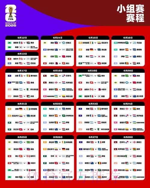 2026世界杯荷兰内马尔比赛时间最新更新